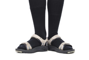 black socks with sandals